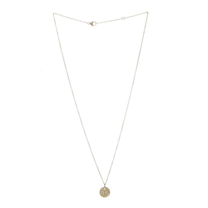 David Yurman 18K Yellow Gold Diamond Initial R Charm Necklace 3 of 6