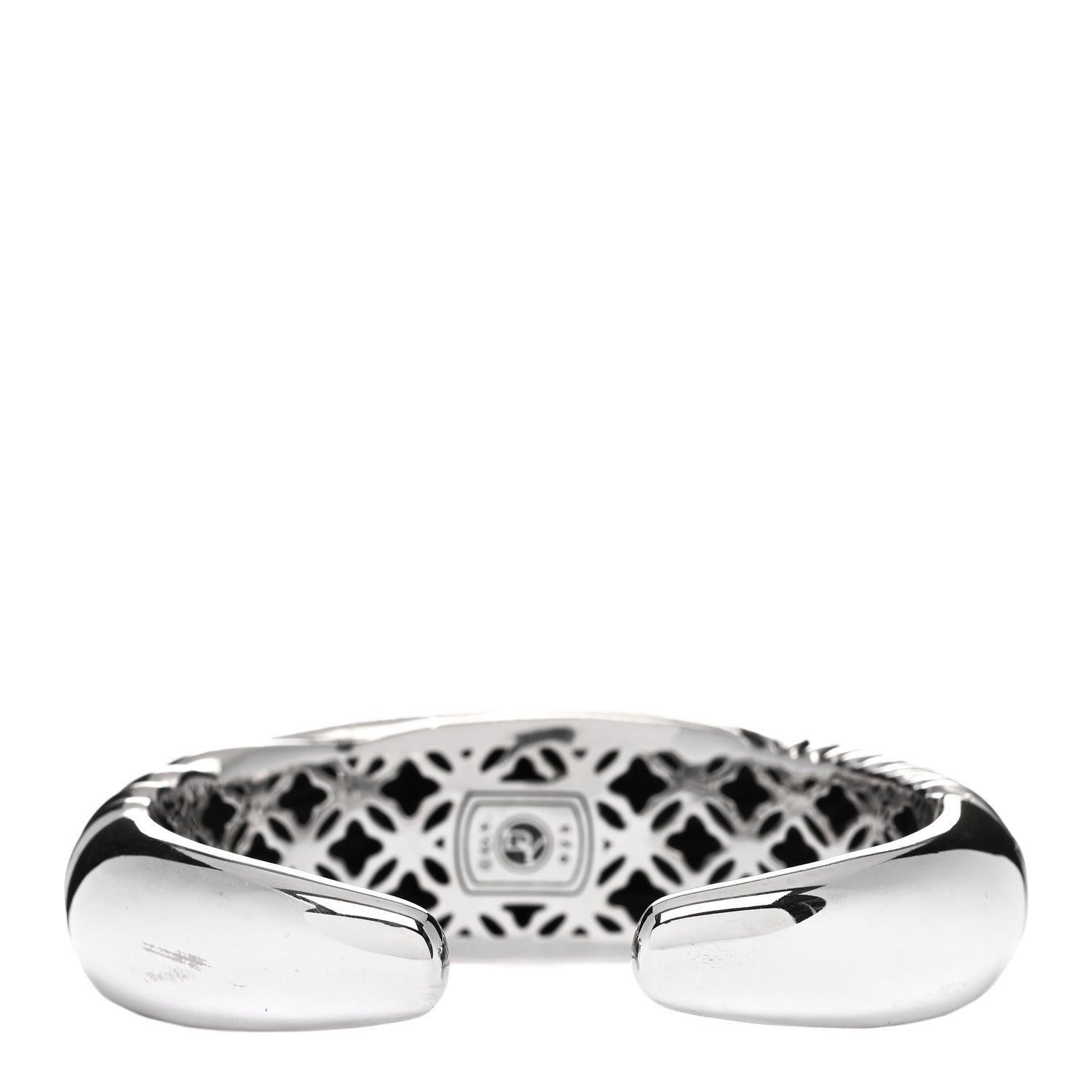 David Yurman Sterling Silver 20mm Sculpted Cable Cuff Bracelet 2 of 3