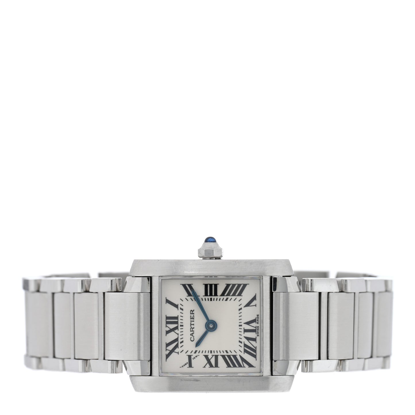 Stainless Steel 20mm Tank Francaise Quartz Watch
