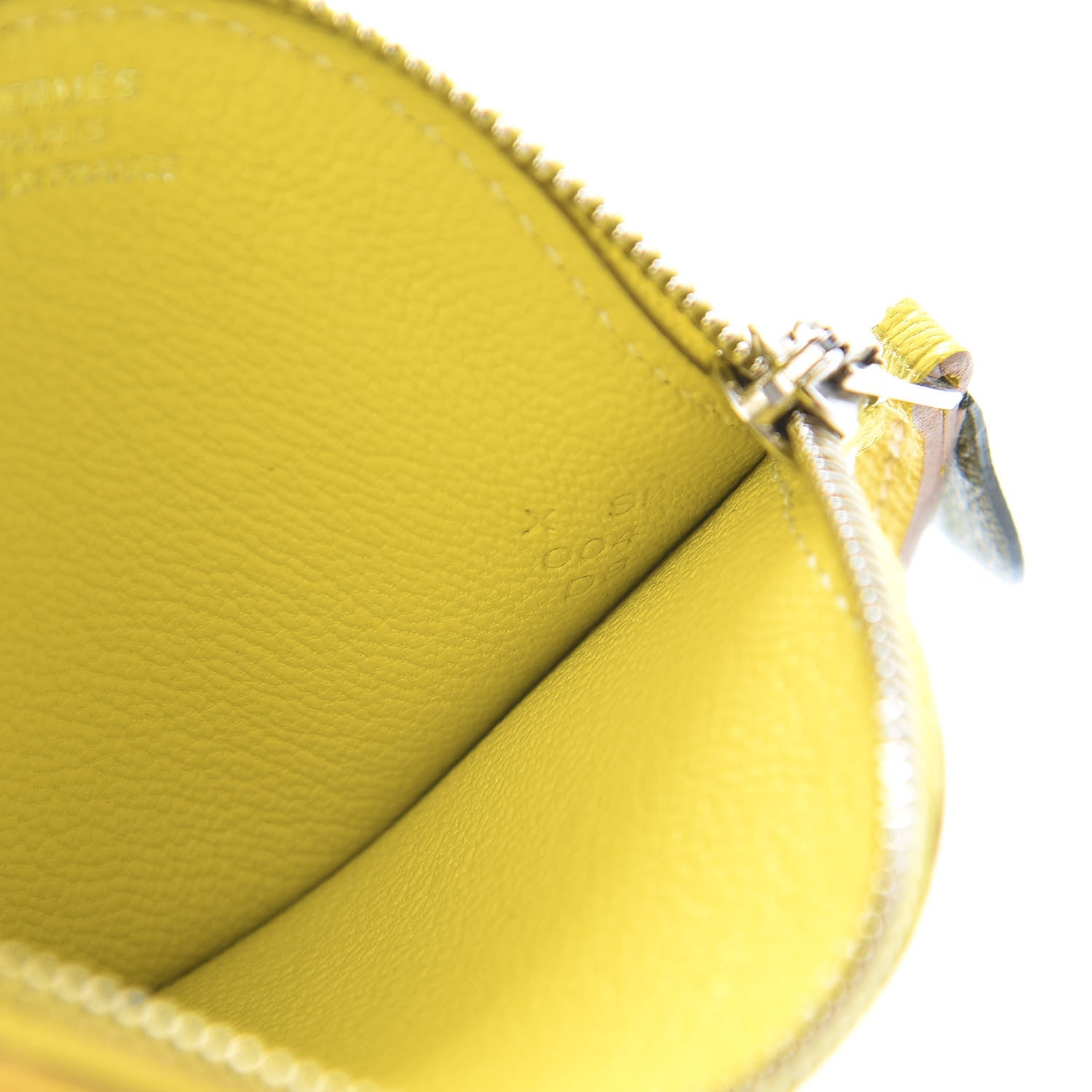 Hermes Chevre Mysore Tutti Frutti Citron Coin Purse Charm Lime 5 of 6