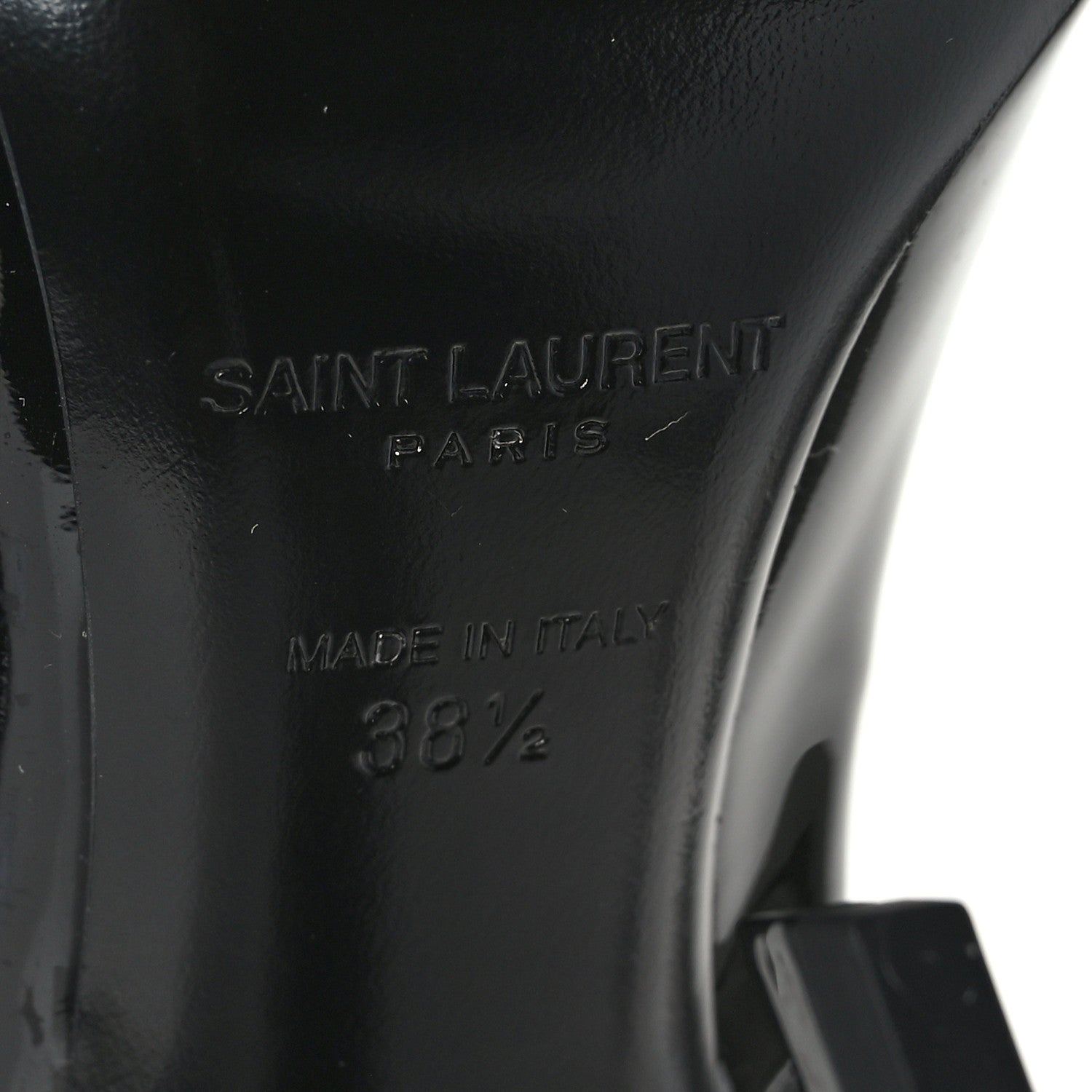 Saint Laurent Patent Opyum 110 Pumps 38.5 Black 8 of 8