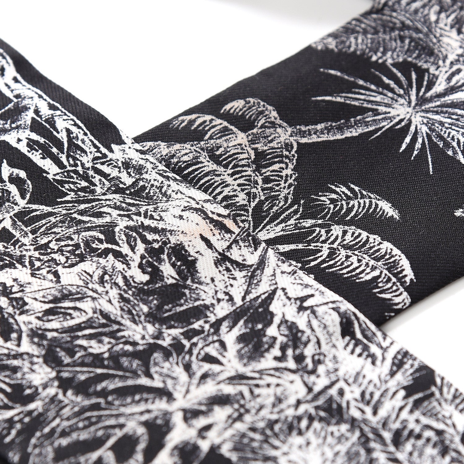Christian Dior Silk Toile De Jouy Tropicalia Mitzah Scarf Black 4 of 4