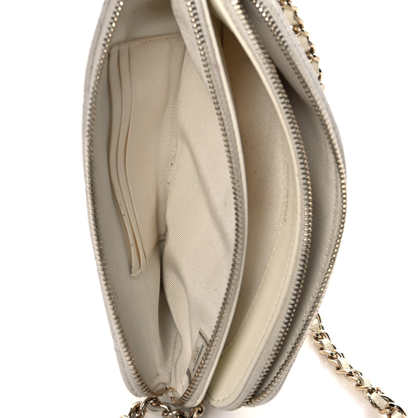 Caviar Quilted Small Clutch With Chain