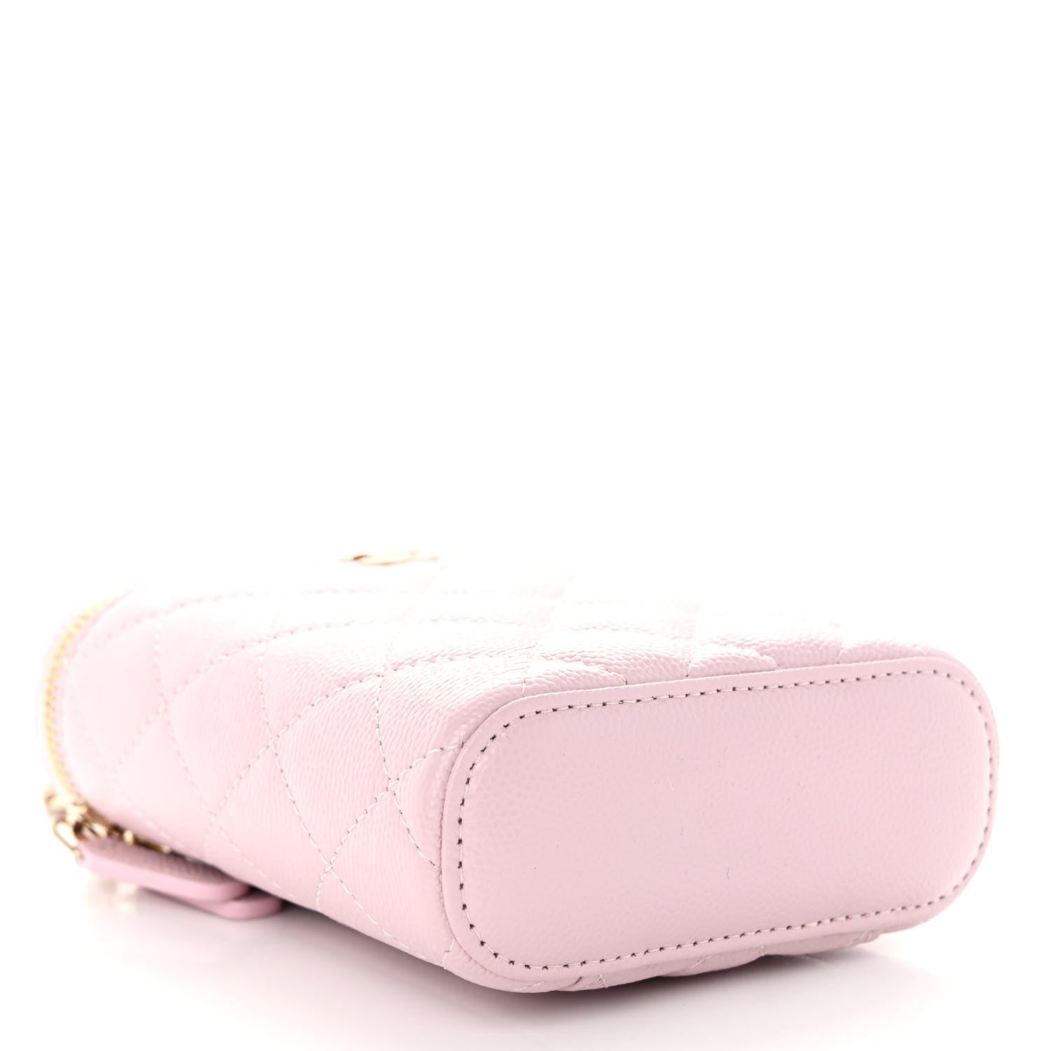 Chanel Caviar Quilted Vertical Coco Beauty Vanity Case With Chain Pale Pink 4 of 10