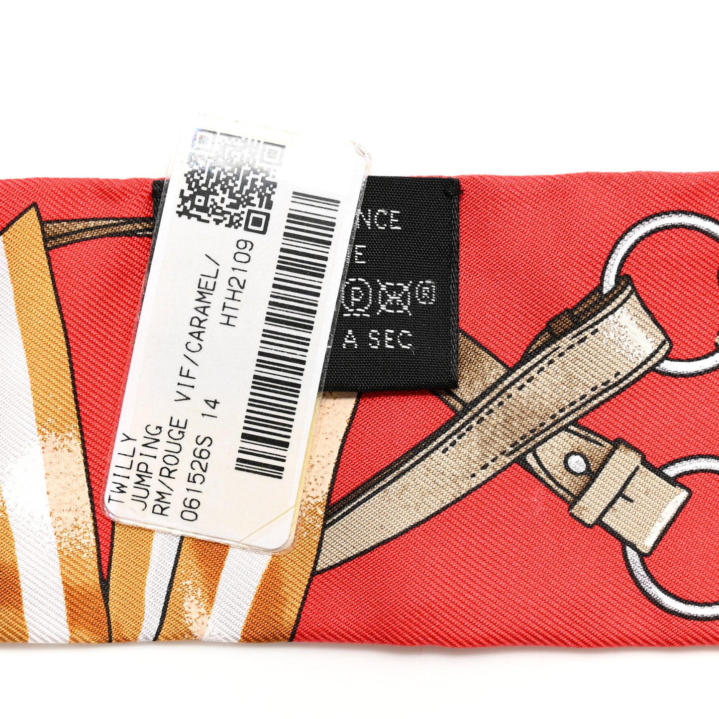 Silk Jumping Twilly Rouge Vif Caramel