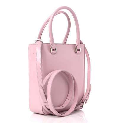 Prada Spazzolato Triangle Small Double Handle Crossbody Tote Alabastro 3 of 8
