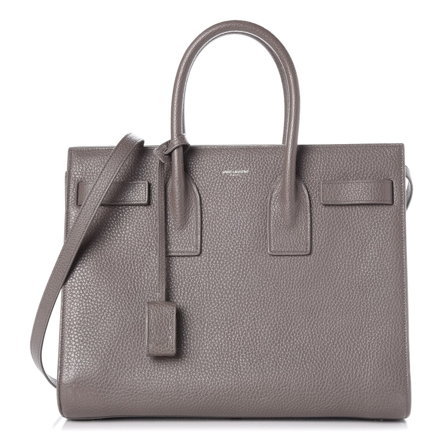 Grained Calfskin Small Sac De Jour Fog