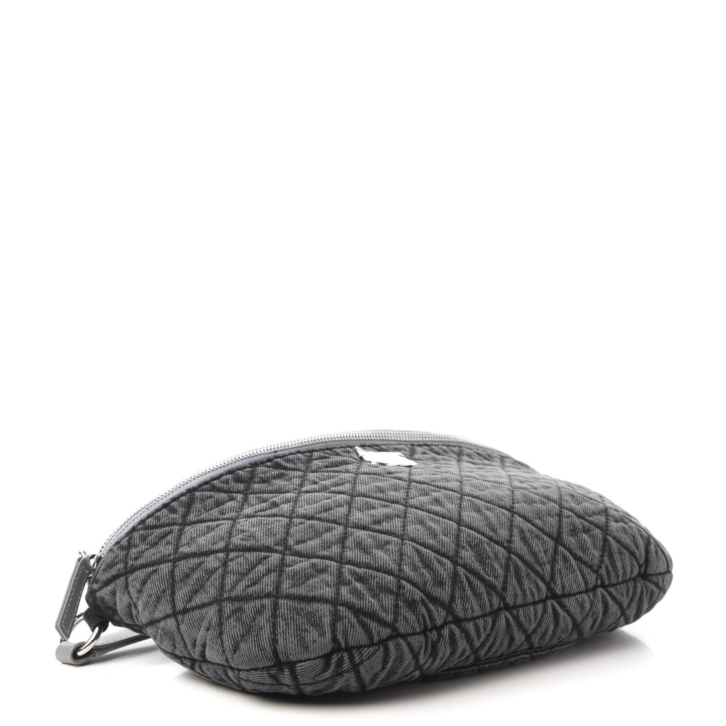 Denim Quilted Denimpression Waist Bag Black Grey