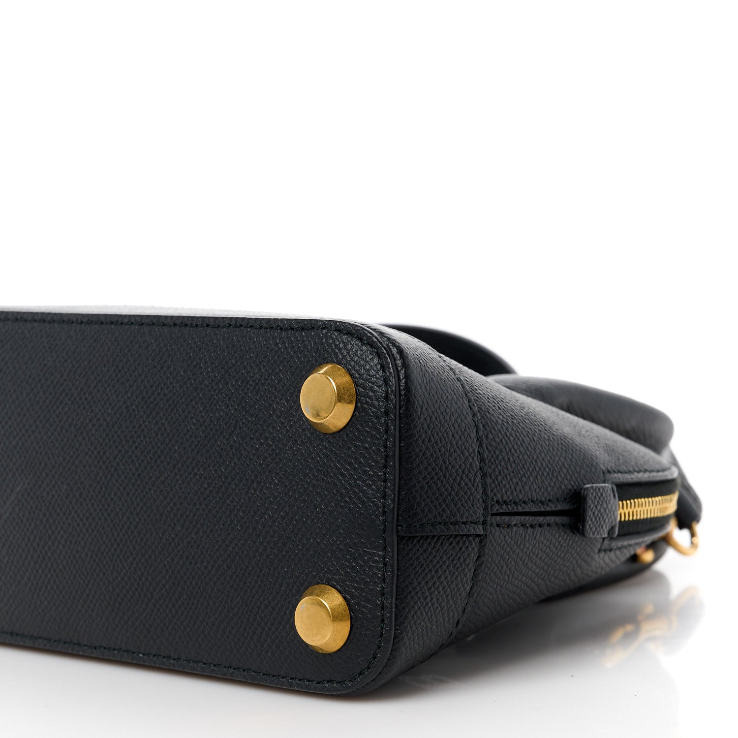 Balenciaga Signature Grained Calfskin XXS Ville Top Handle Bag Black White 10 of 10