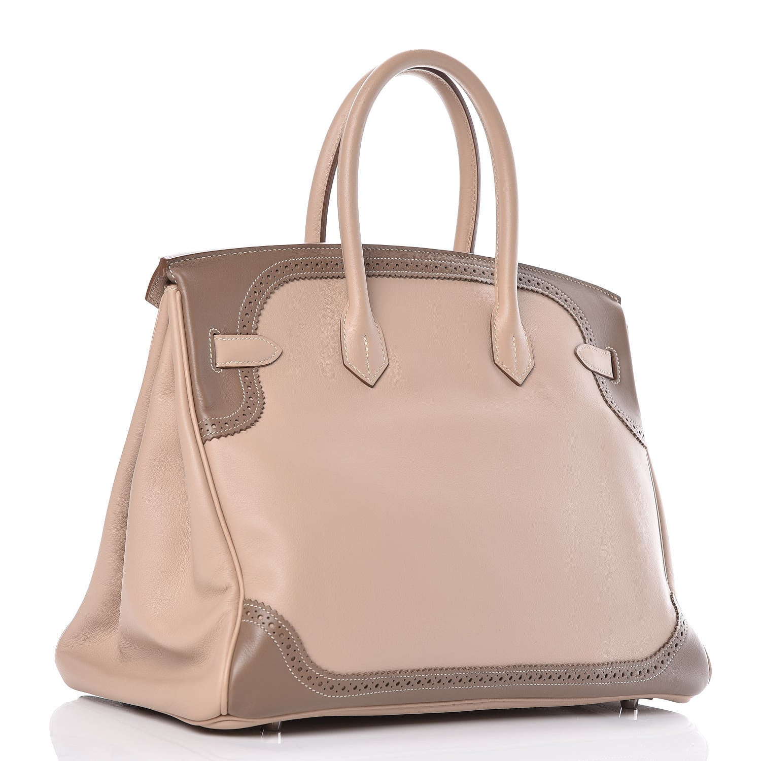 Hermes Swift Ghillies Birkin 35 Argile Etoupe 3 of 38