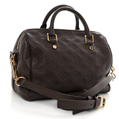 Louis Vuitton Empreinte Speedy Bandouliere 25 Chocolate 3 of 9