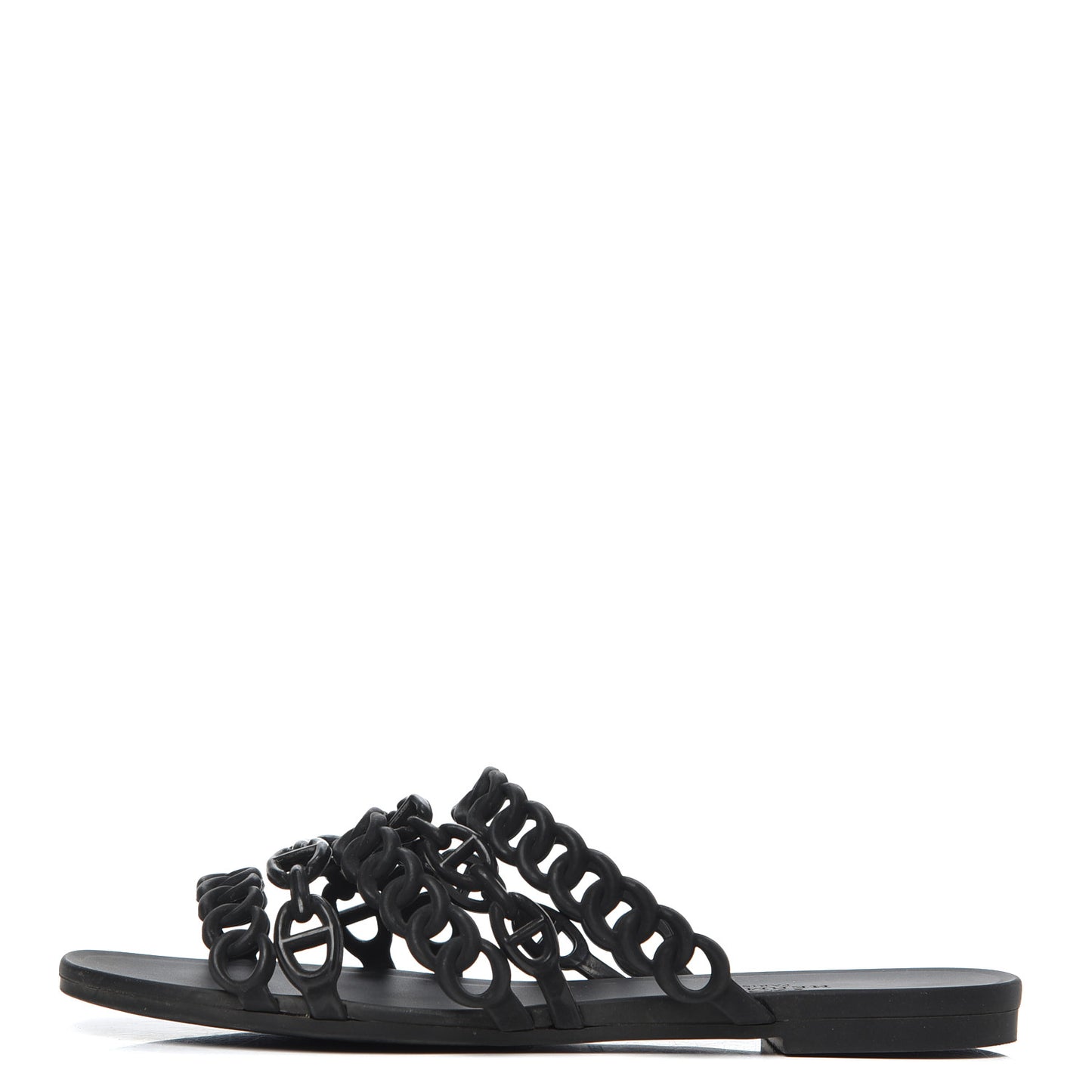 Rubber Chaine d'Ancre Nude Sandals 36 Black