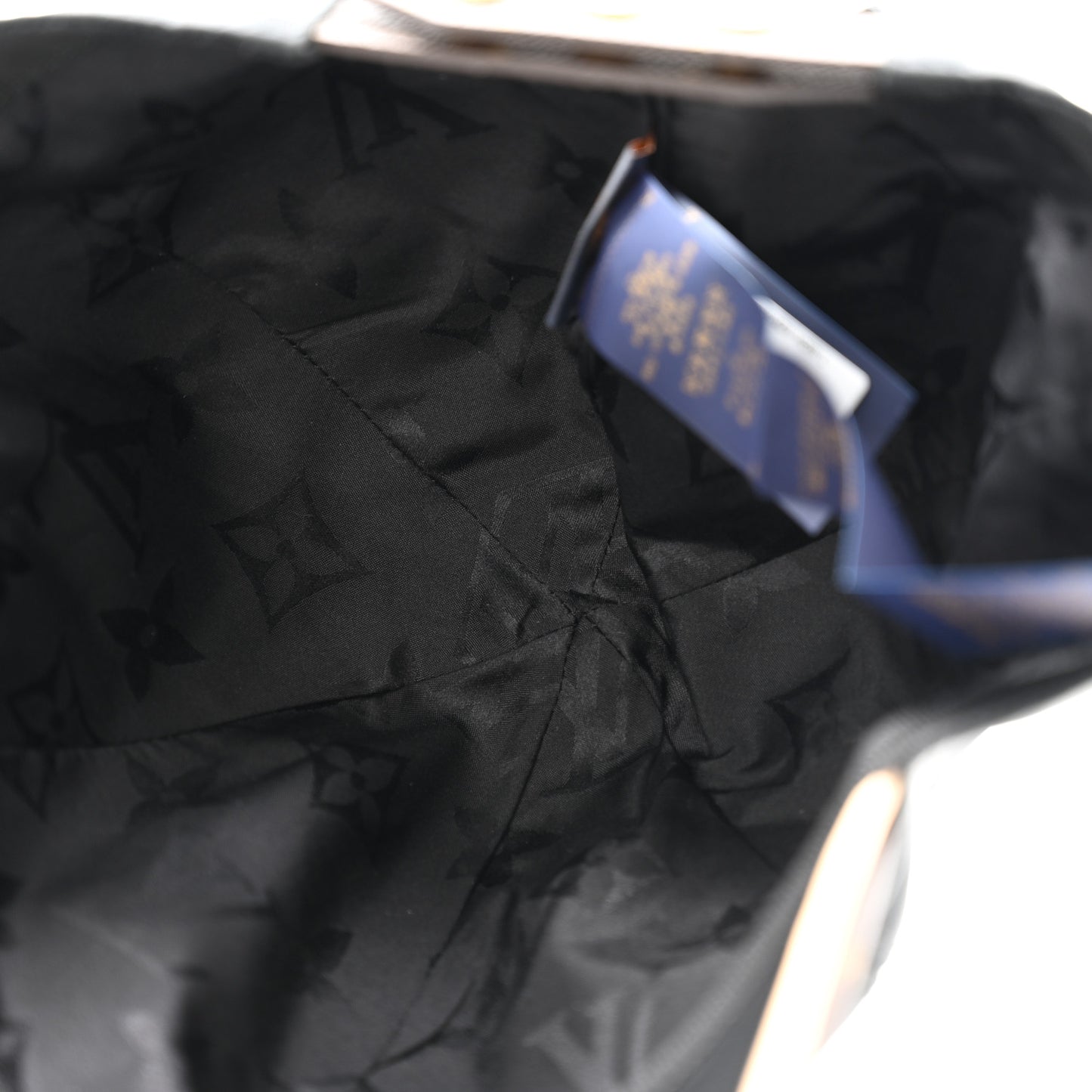 Polyester Silk Monogram LV Get Ready Cap L Black