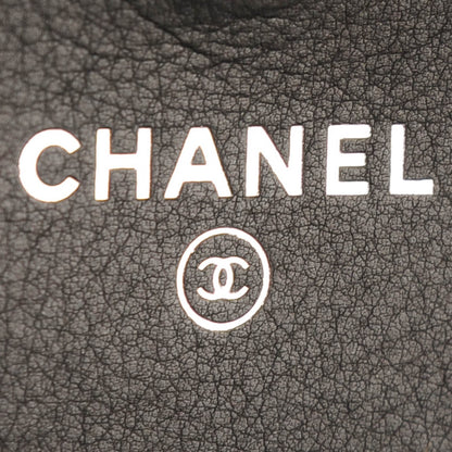 Chanel Calfskin Chevron Boy Wallet On Chain WOC Black 6 of 9