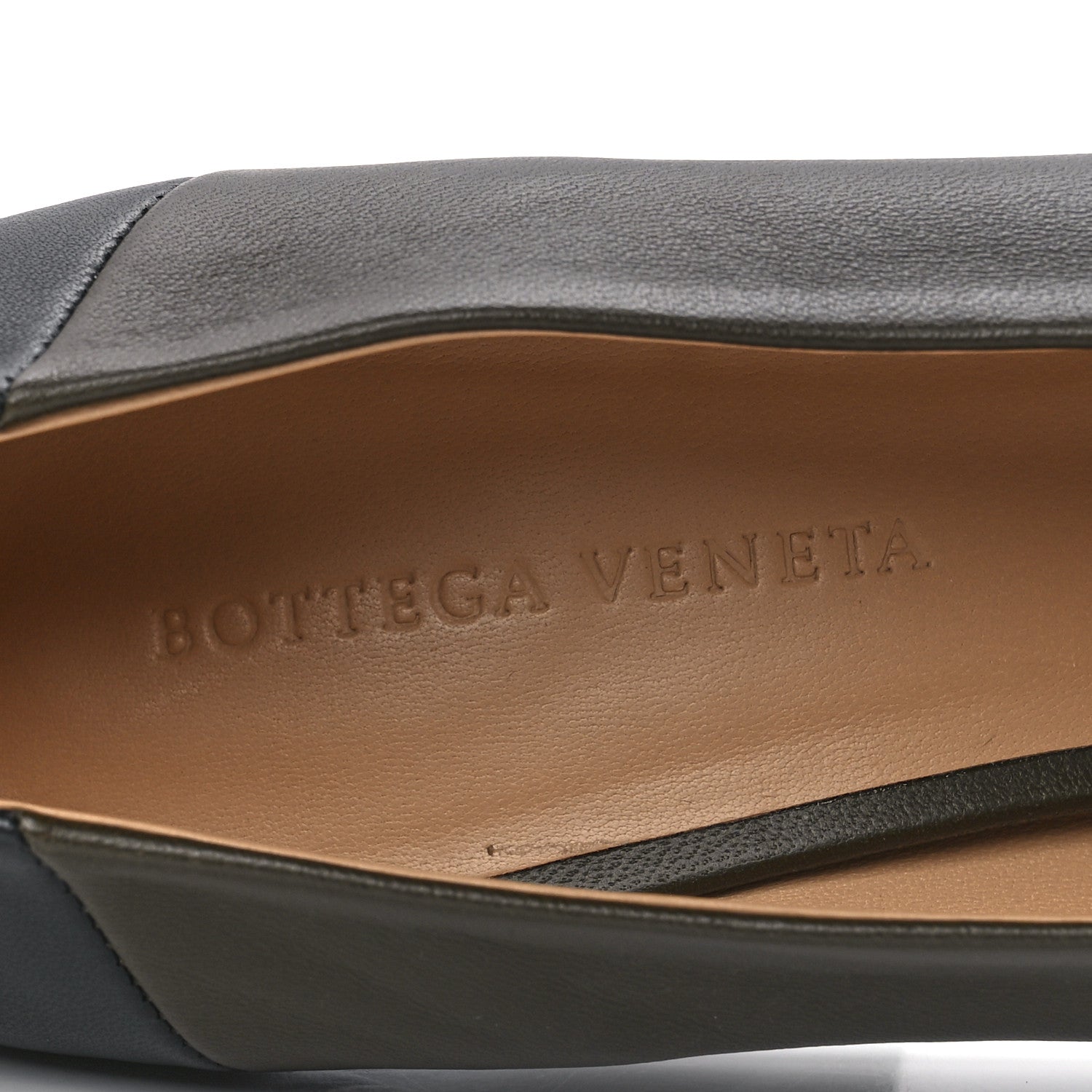 Bottega Veneta Nappa Almond Pumps 40.5 Kaki Black 7 of 8
