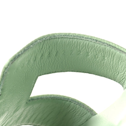 Hermes Epsom Oran Sandals 40.5 Vert Jade 6 of 9