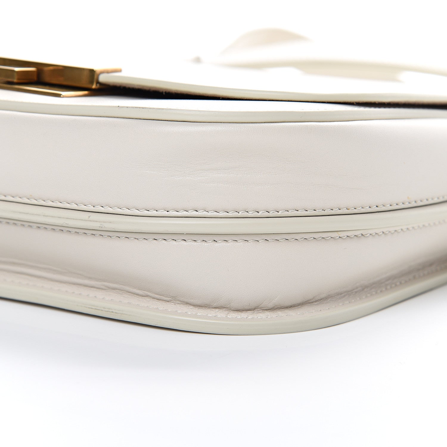 Saint Laurent Calfskin Betty Messenger White 9 of 13