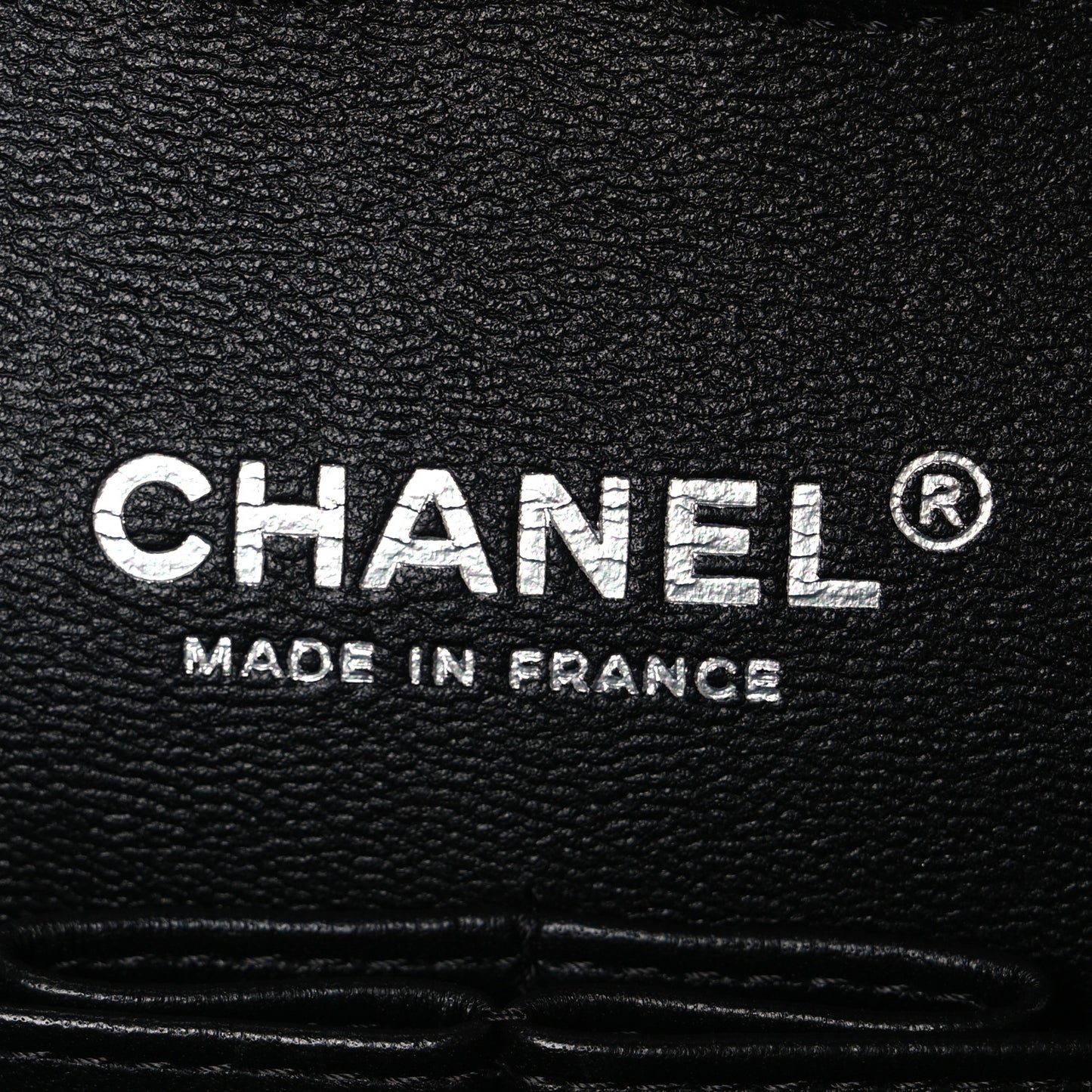 Metallic Calfskin Quilted Ombre Medium Double Flap Black