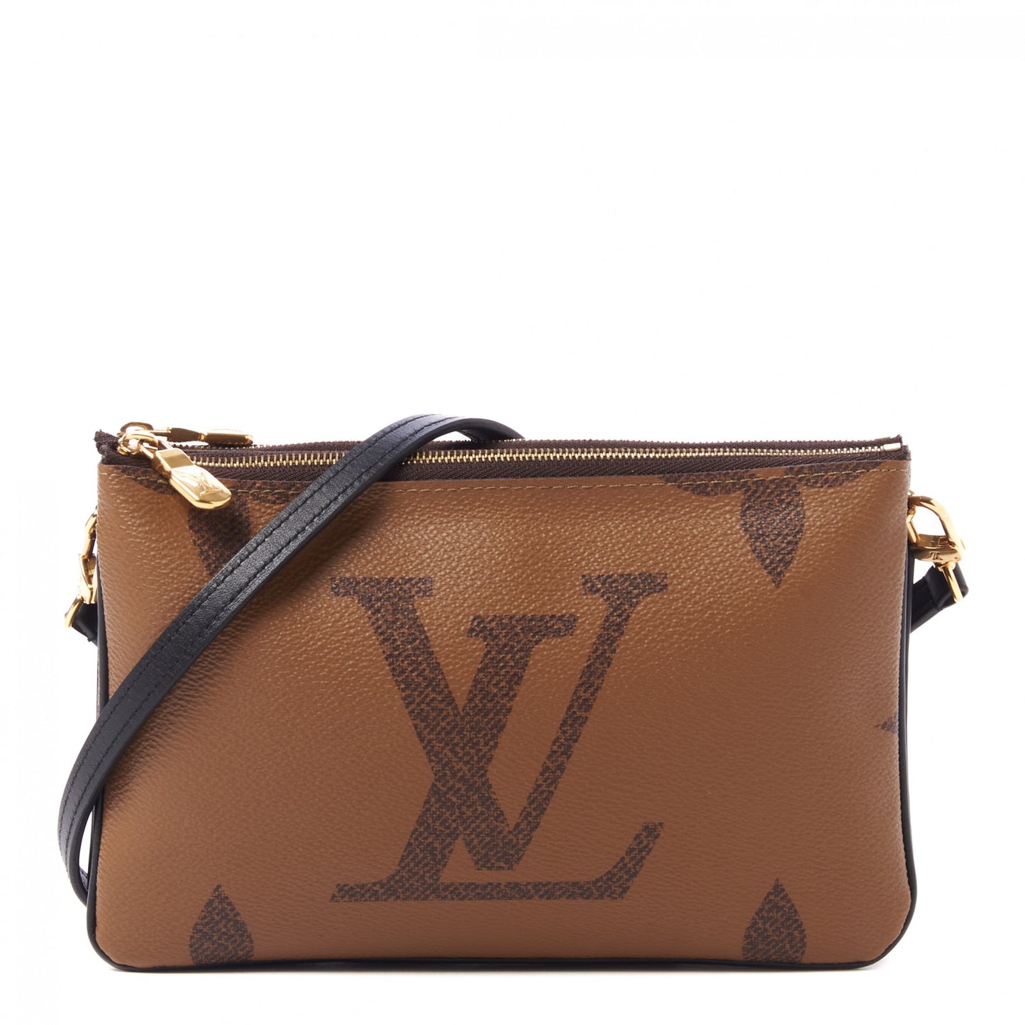 Reverse Monogram Giant Double Zip Pochette