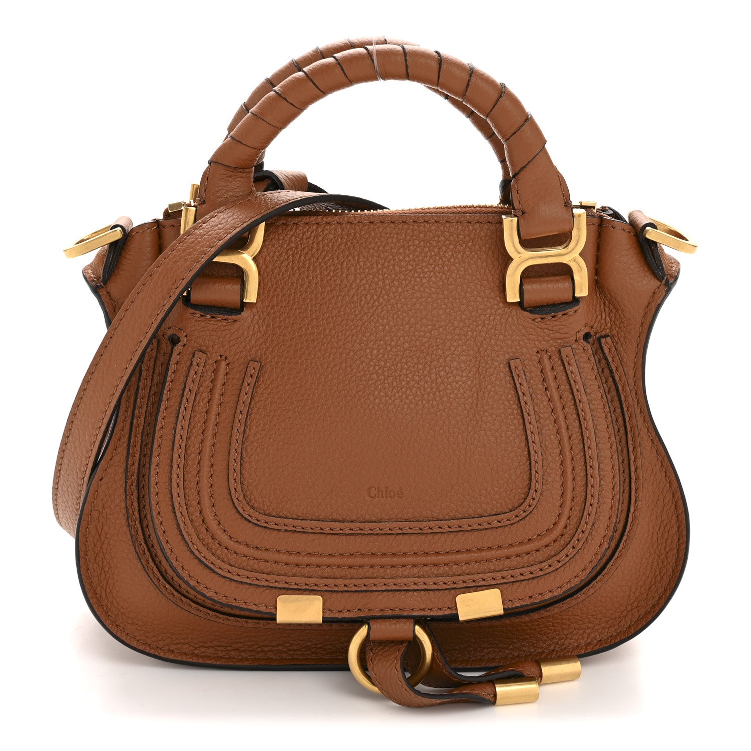 Chloe Calfskin Mini Marcie Satchel Tan 1 of 12