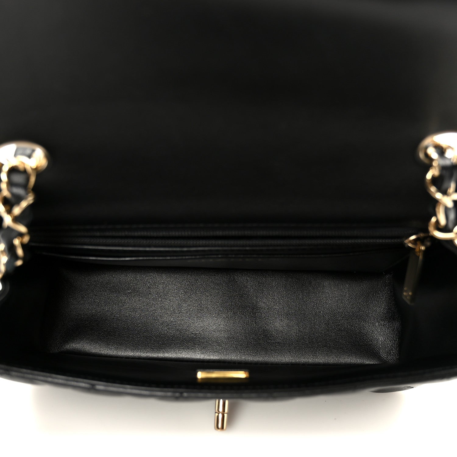Chanel Lambskin Quilted Mini Rectangular Flap Black 5 of 12