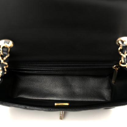 Chanel Lambskin Quilted Mini Rectangular Flap Black 5 of 12