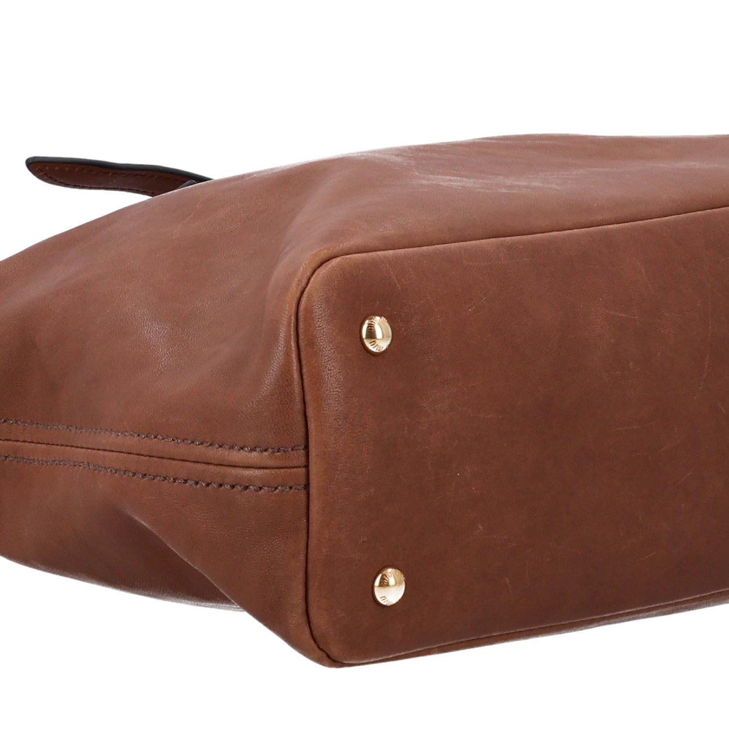 Miu Miu Nappa Medium Aventure Bag Rovere 8 of 9
