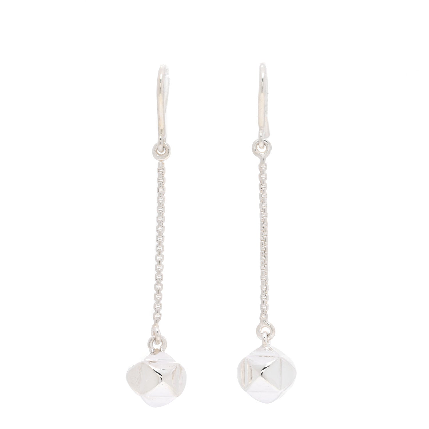 Hermes Sterling Silver Medor Drop Earrings 1 of 5