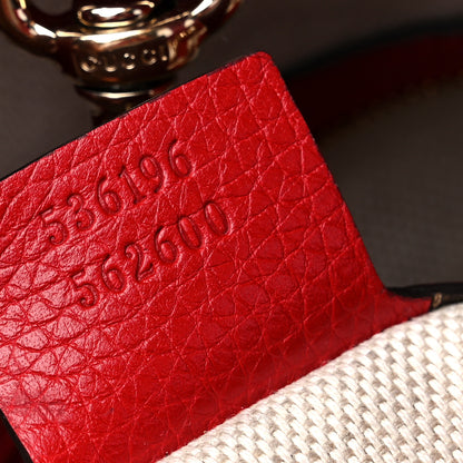 Gucci Cellarius Calfskin Medium Soho Chain Shoulder Bag Vibrant Red 7 of 14