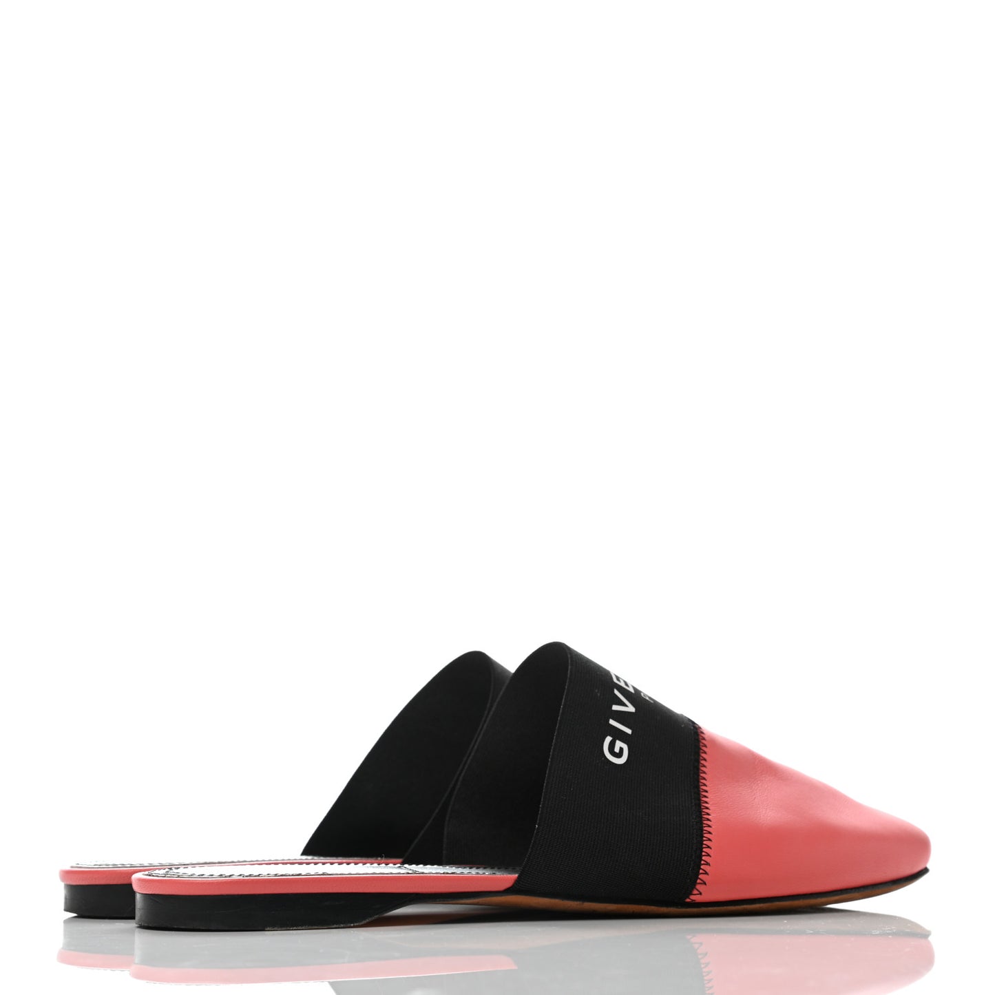 Calfskin Bedford Logo Mule Slides 39 Lobster