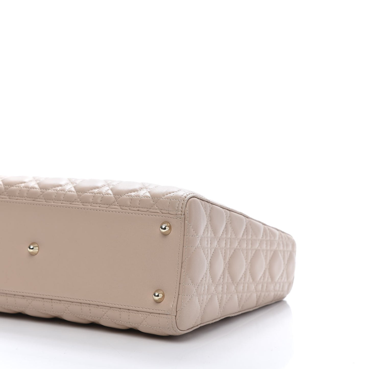 Lambskin Cannage Large Lady Dior Beige