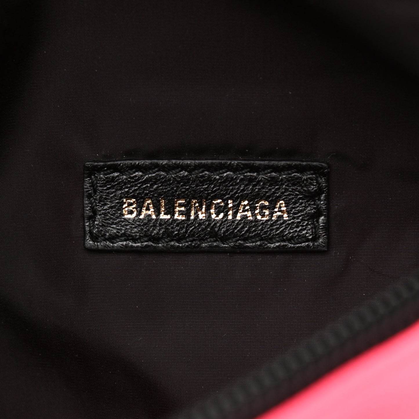 Textured Sport Nylon Logo Wheel Belt Bag Acid Pink