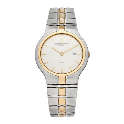 Vacheron Constantin Stainless Steel 18K Yellow Gold 34mm Phidias Quartz Watch White 1 of 4