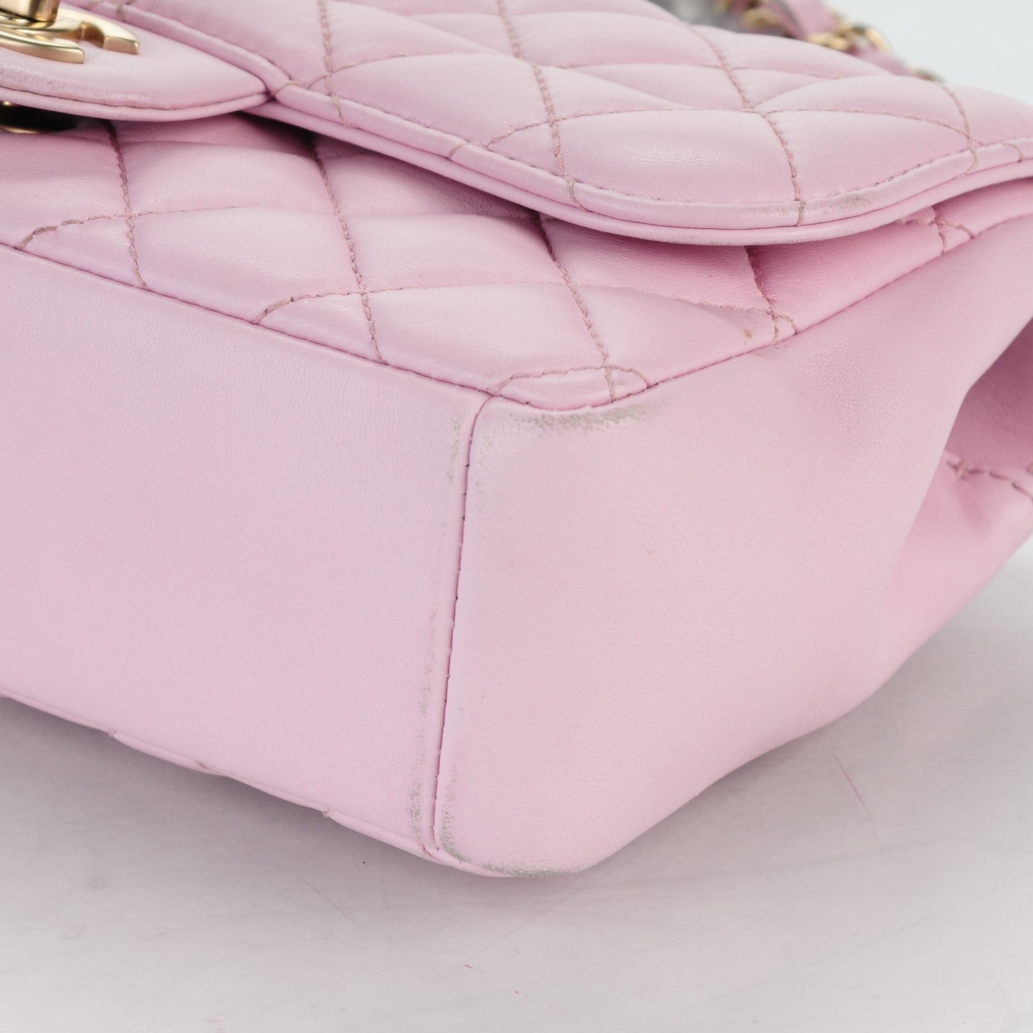 Chanel Lambskin Quilted Mini Mademoiselle Chic Flap Pink 10 of 12