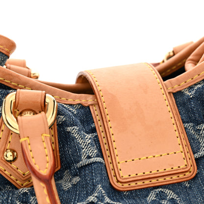 Louis Vuitton Monogram Denim Pleaty Blue 12 of 13
