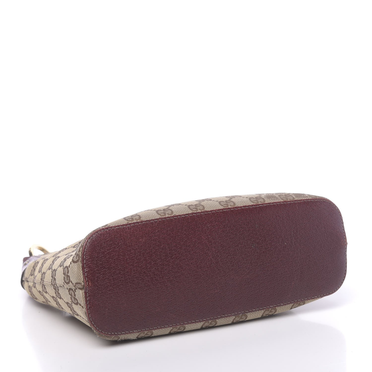 Gucci Monogram Classic Ring Hobo Burgundy 4 of 15