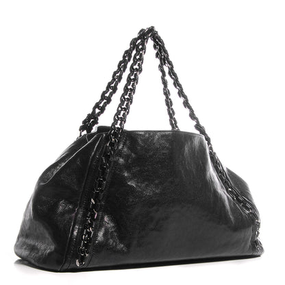 Chanel Glazed Caviar East West Large Modern Chain Tote Black 3 of 7