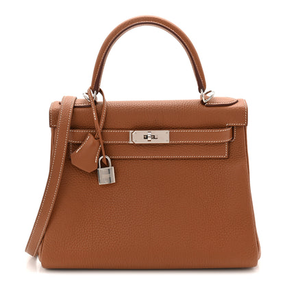 Hermes Togo Kelly Retourne 28 Gold 1 of 11