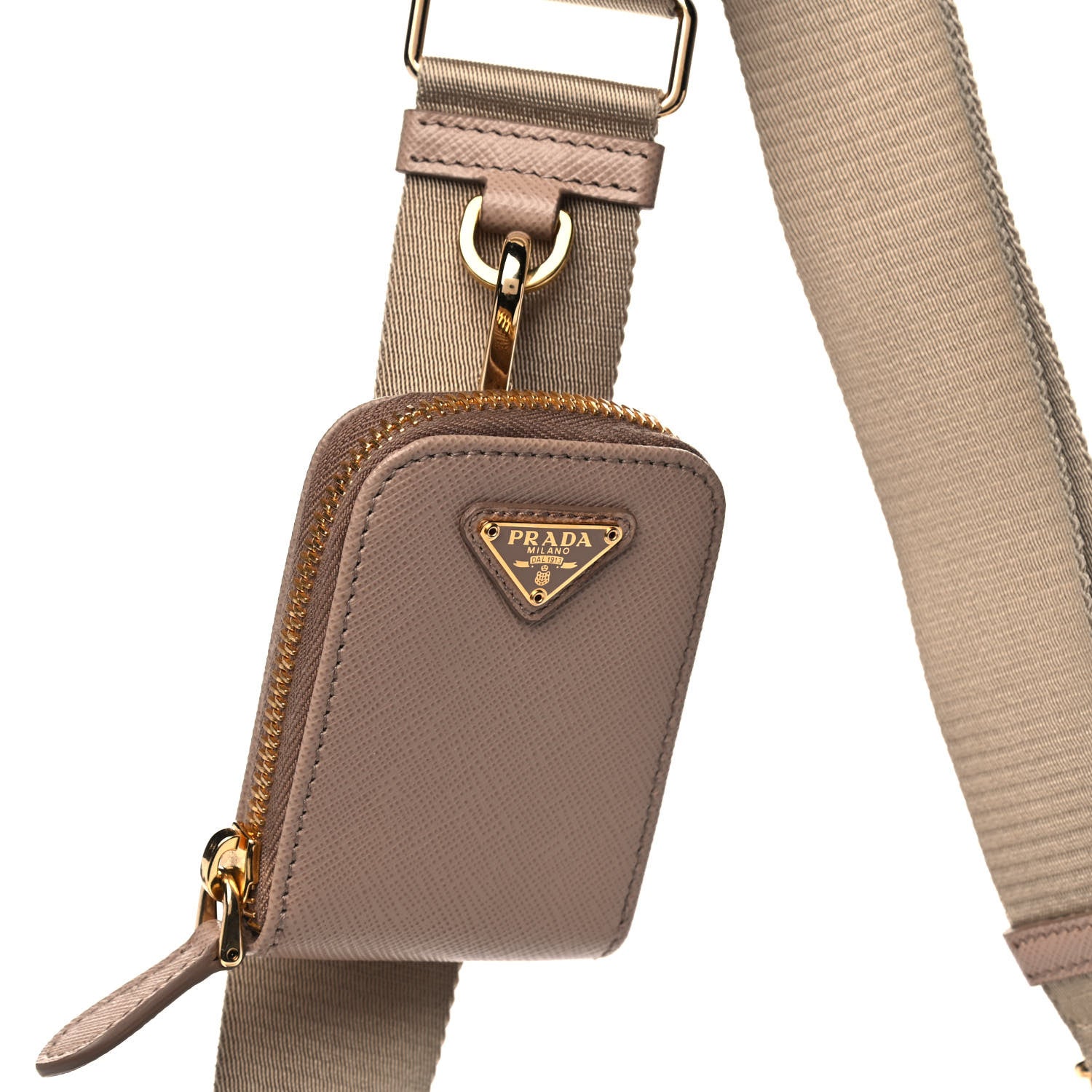 Prada Saffiano Re-Edition 2005 Shoulder Bag Cammeo Beige 10 of 13