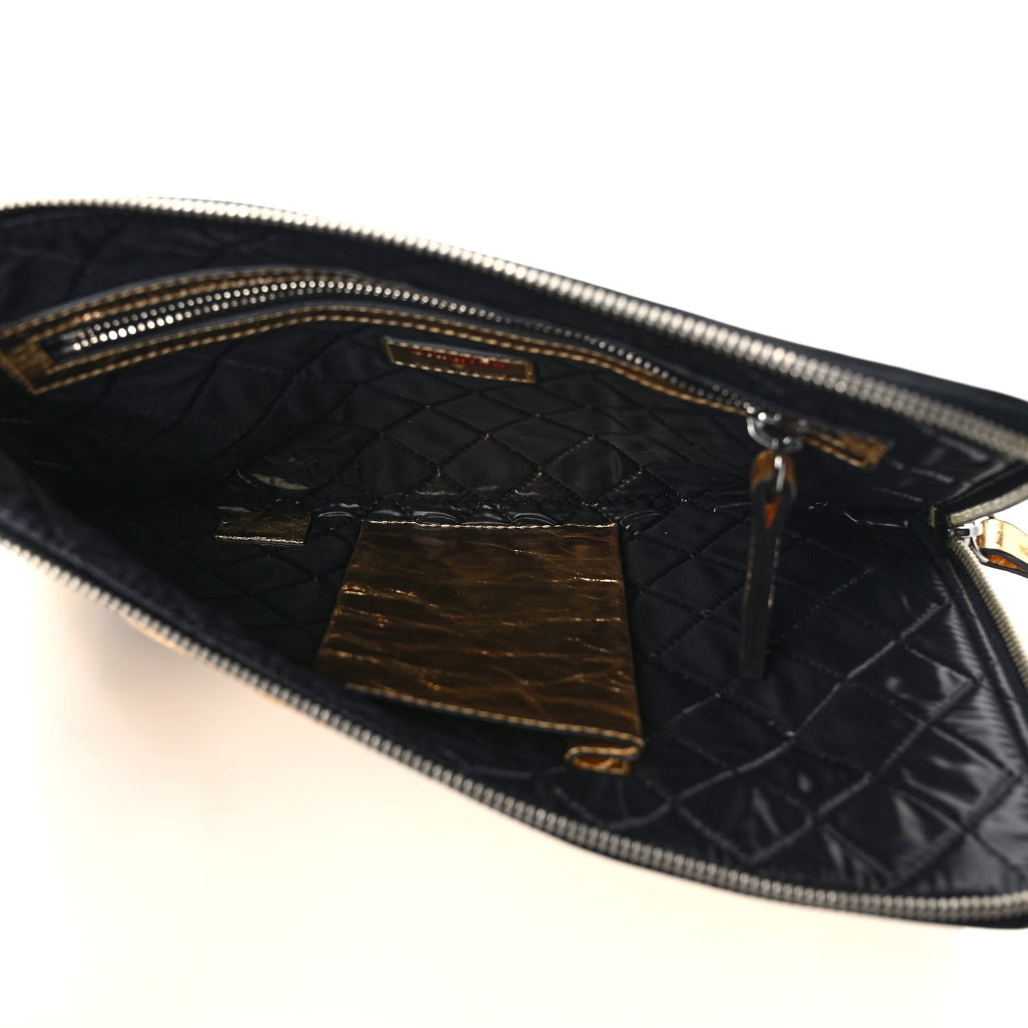 Metallic Lambskin Medium Je Ne Suis Pas En Solde Pouch Clutch Gold
