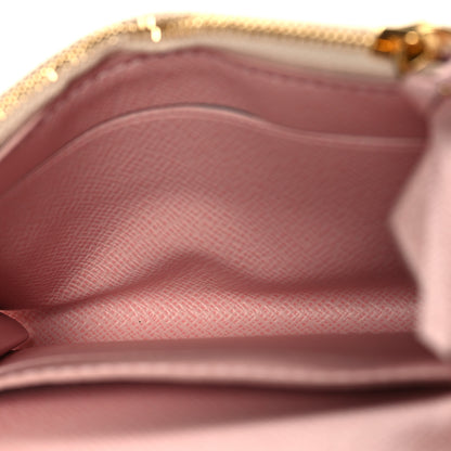 Louis Vuitton Damier Azur Rosalie Coin Purse Rose Ballerine 5 of 7