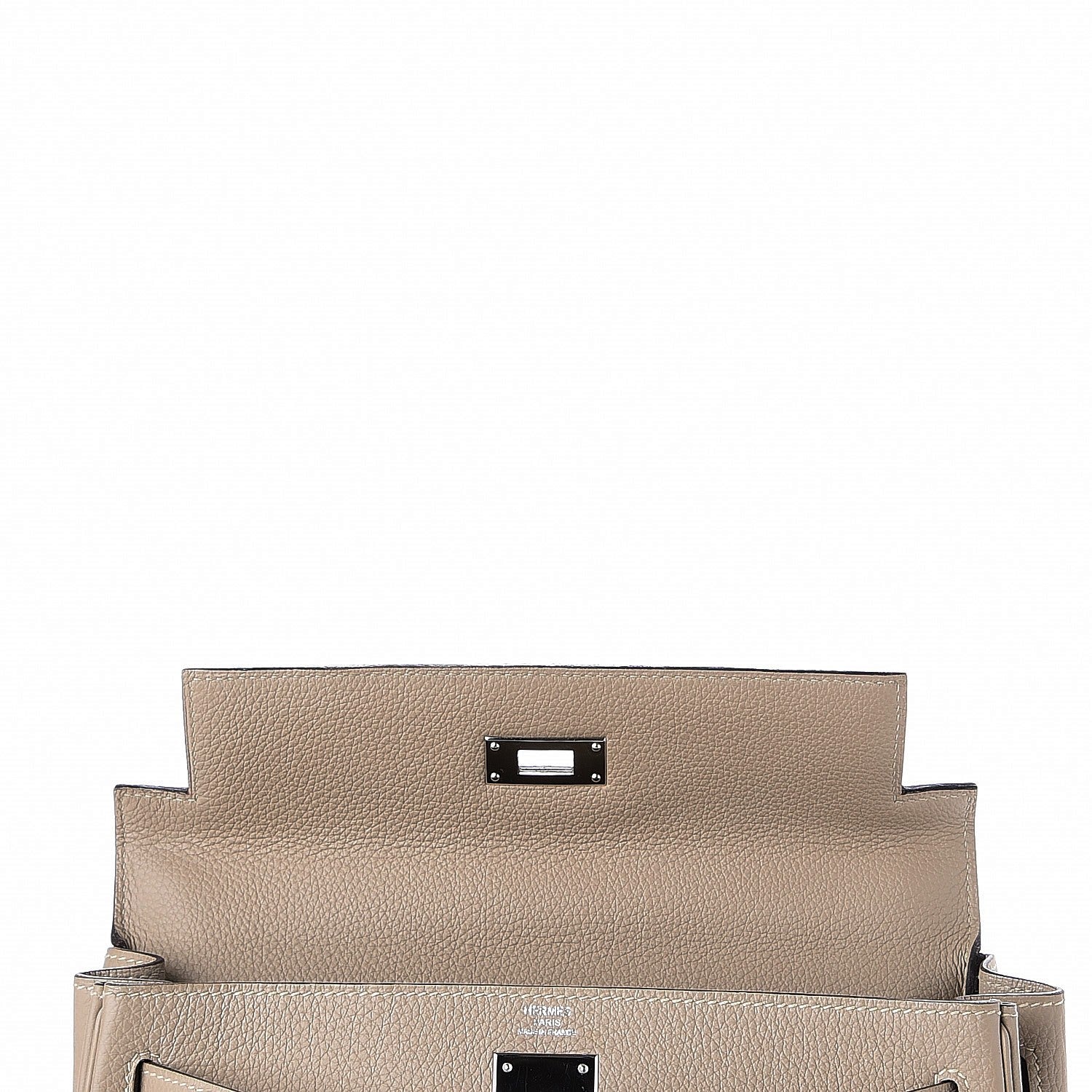 Hermes Taurillon Clemence Kelly Retourne 28 Gris Tourterelle 27 of 27