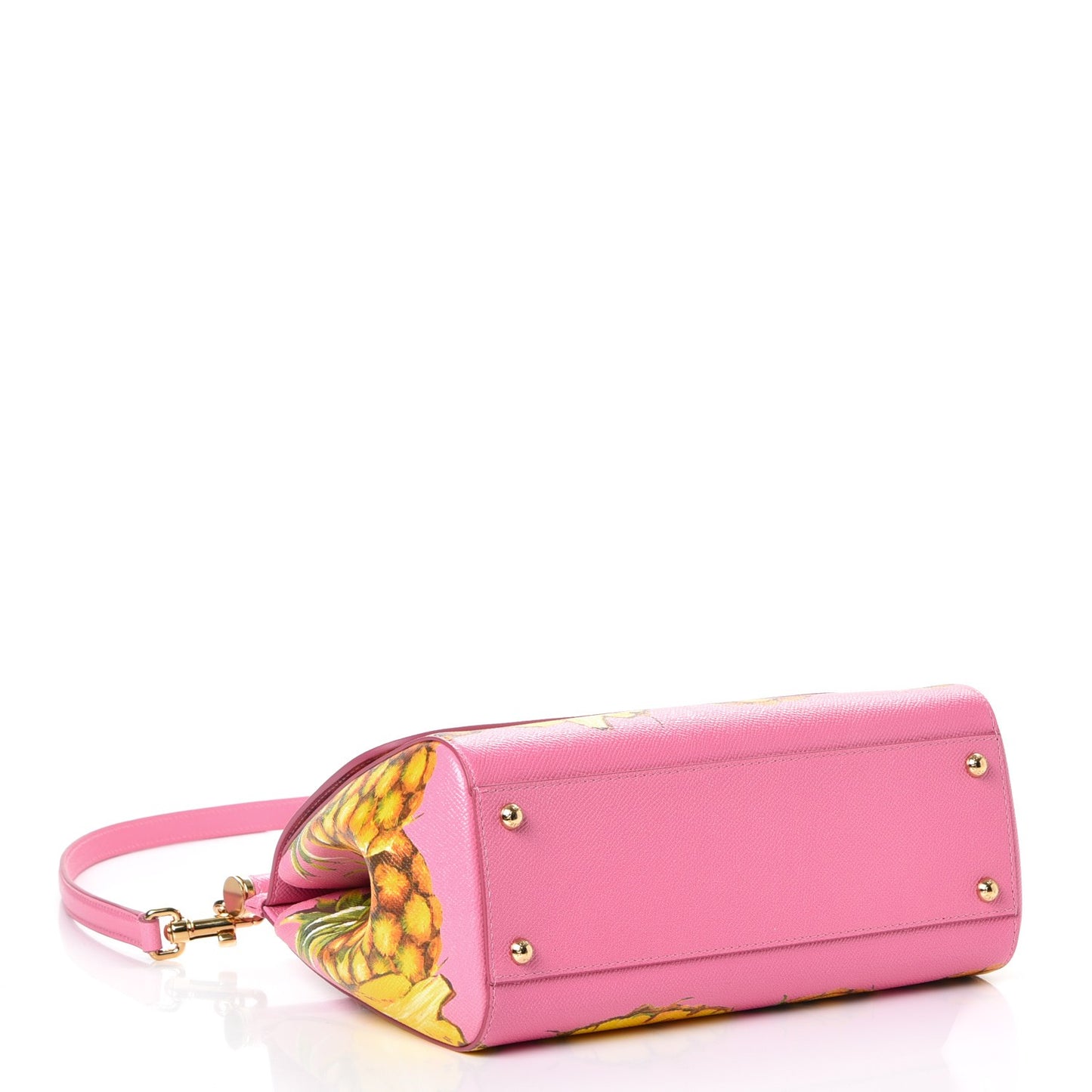 Dauphine Pineapple Print Medium Miss Sicily Satchel Rosa