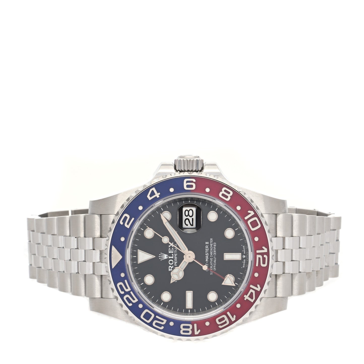 Stainless Steel 40mm Oyster Perpetual Date GMT Master Ⅱ Pepsi Watch 126710BLRO