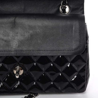 Chanel Patent Quilted Medium Double Flap Black 12 of 17