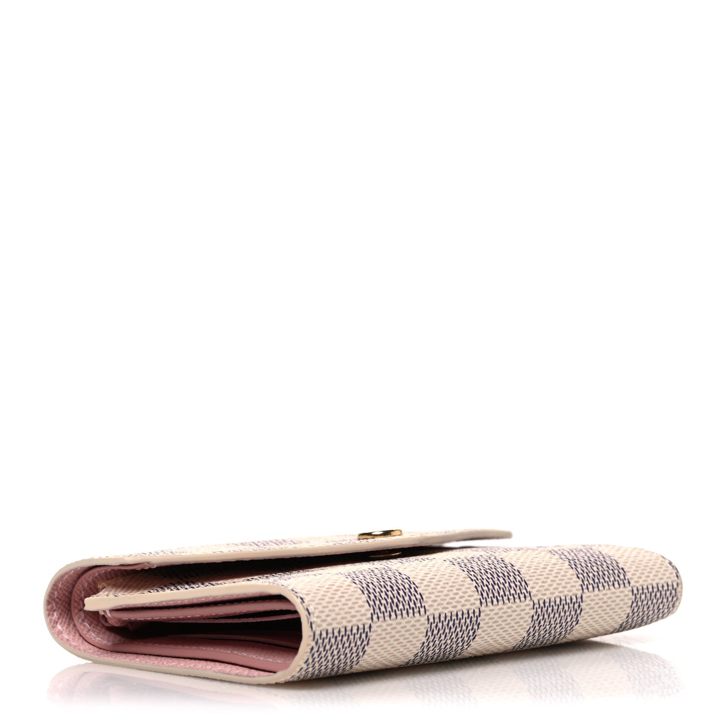 Damier Azur Victorine Wallet  Rose Ballerine
