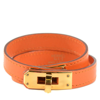 Hermes Box Kelly Double Tour Bracelet S Orange 1 of 7
