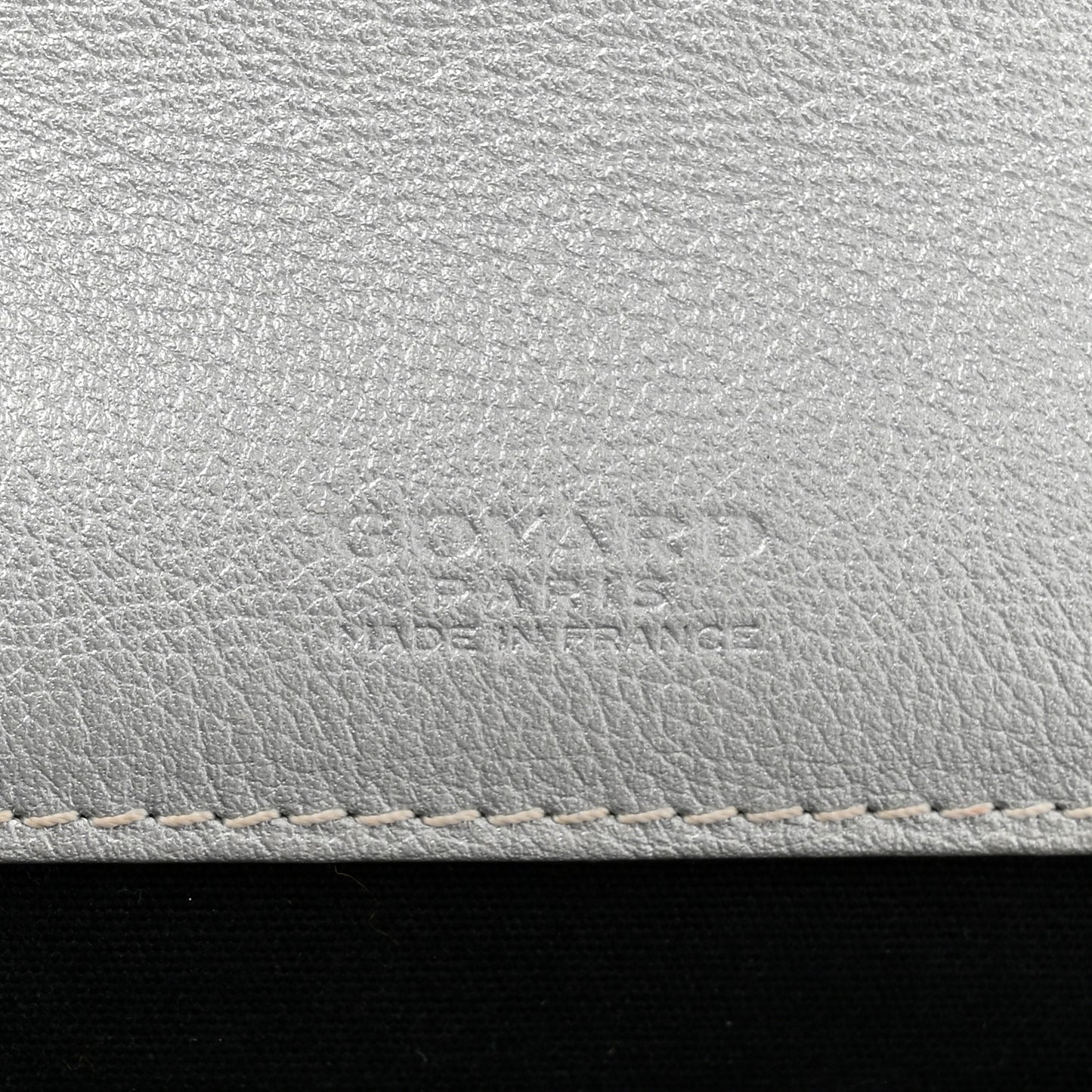 Goyardine Monte Carlo Bois Clutch With Strap Silver