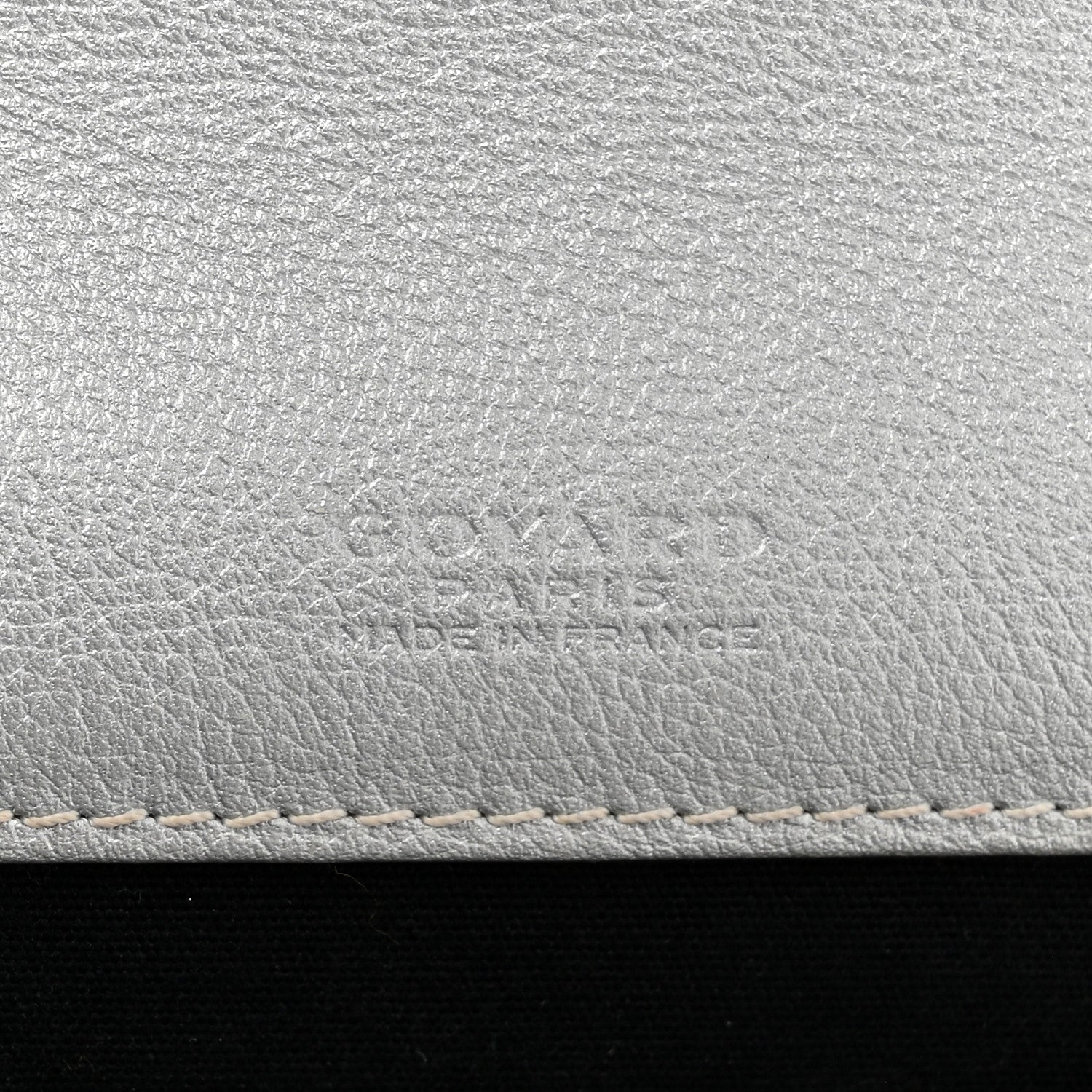 Goyard Goyardine Monte Carlo Bois Clutch With Strap Silver 6 of 17
