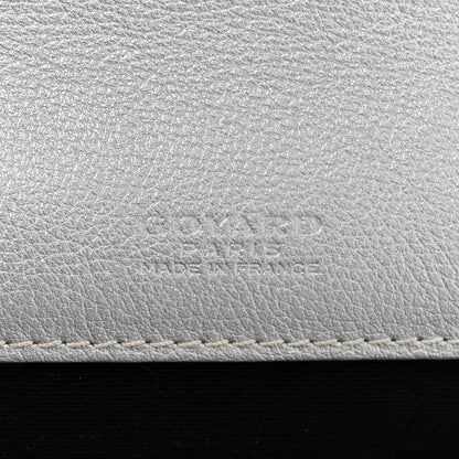 Goyard Goyardine Monte Carlo Bois Clutch With Strap Silver 6 of 17